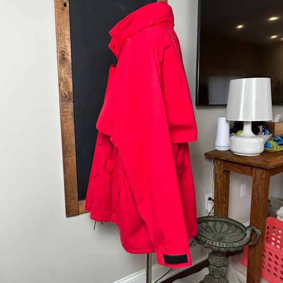 Vintage Eddie Bauer Goretex Jacket XL Red Windbreaker 90s Outdoor Gorpcore Fall - Picture 11 of 16